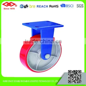 150mm-200mm Super Heavy Duty Polyurethane Caster With Cast Iron Center thumbnail-1