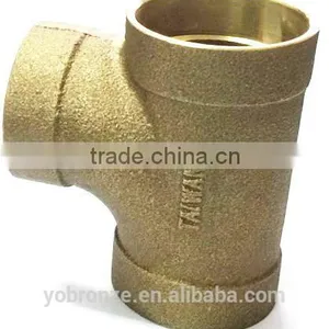 Good Quality and Made in Taiwan Bronze Casting DWV Copper Tee thumbnail-4