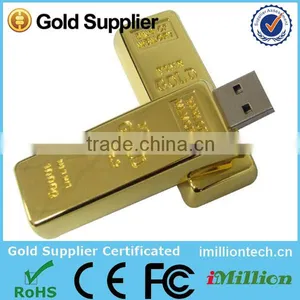 China Professional Manufacture Gold Bar Usb Flash Drive thumbnail-1