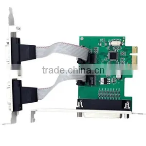 2 Port PCI-E Adapter RS-232 Serial COM & 1 Port Printer Parallel LPT Port thumbnail-1