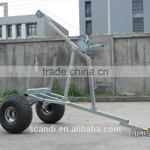 Professional Log Trailer Manufacturer 4W-A07 Log Winch Trailer thumbnail-2