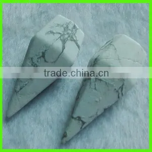 Fancy Cut Semi-preicous Howlite Stone Pendulum for Jewelry Setting thumbnail-1