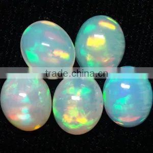 LOT 12.7 Caret Opal Cabochon Color Play or Fire Opal Cabs With 9x11mm thumbnail-1