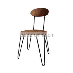 Propped Iron & Wooden Chair thumbnail-1