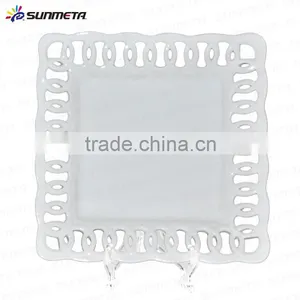 2016 Fashion Decoration 8" Ceramic Engraving Sulimation Plate thumbnail-2