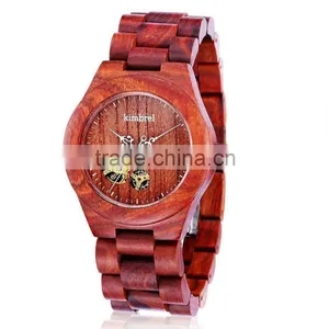 100% Healthy Hot Sale Handcrafted Wooden Watches With Band Custom Logo Digital Design Your Own Wood Watch thumbnail-1