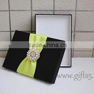 Elegant Black Packaging Boxes for Wedding Invitations thumbnail-4