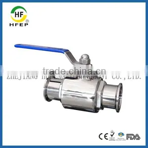 HF1A00350 DN50 2 Inch Top Quality 304 Stainless Steel Sanitary Ball Valve thumbnail-1