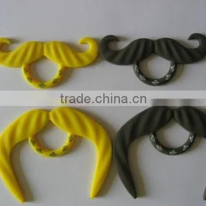2014 Hot Sell Silicone Mustache Beer Bottle Markers and Bottle Clip Markers thumbnail-1