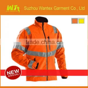 Hi Vis Men's Orange Safety Waterproof and Windstopper Softshell Jacket thumbnail-1