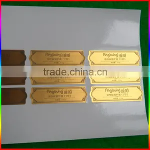 Brush Gold Self-adhesive Label Stickers for Cosmetic Bottles thumbnail-3