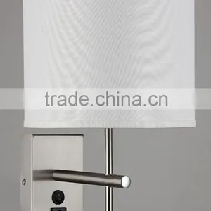 1 Light Wall Lamp for Hotel With Brushed Nickel Finish UL CUL ETL CE SAA thumbnail-1