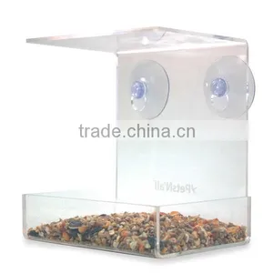 CRYSTAL CLEAR BIRD FEEDER / Suction Window Feeders Birds, thumbnail-3