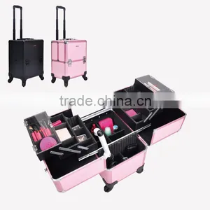 Professional Aluminium Makeup Trolley Beauty Case thumbnail-1