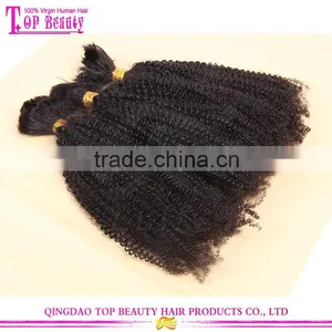 Cheap 100% Virgin Humen Hair Afro Curl Indian Hair Bulk Buy From China thumbnail-4