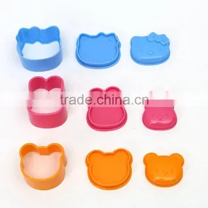 3PCS BENTO RICE ROLL MAKER SET OF RABBIT,BEAR,CAT SHAPED thumbnail-6