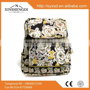 RE007 China Supplier Wholesale Best Selling Cotton Girl's Quilted School Backpack thumbnail-2