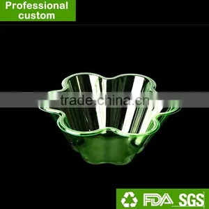 Plastic PET Clear Snow Cone Shave Ice Flower Cup thumbnail-1
