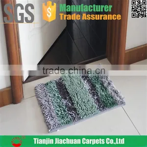 100% Polyester Microfiber Chenille and Had Woven Technics PVC Door Mat thumbnail-5