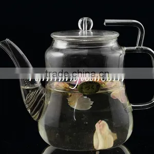 Wholesale Borosilicate Glass Teapot With Stainless Steel Insert Spout ,420cc thumbnail-2