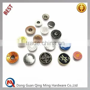 Fashion Kinds of Custom Metal Denim Shank Jeans Button thumbnail-1