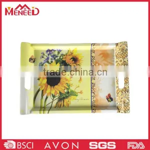 Newest Sunflower Print Tray / Melamine Juice Tray thumbnail-1