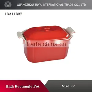 Rectangle Deep Pot Colour Glaze Ceramic Pot thumbnail-5