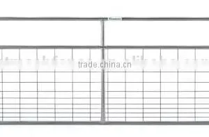 Galvanized 4ft Height Tubular Gate With Wire Mesh thumbnail-2