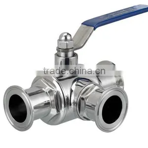 Sanitary Three Ways Ball Valve(Electric and Pneumatic) thumbnail-3