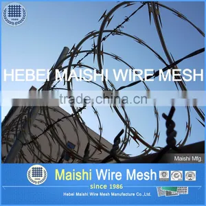 Hot Dipped Galvanized Steel Razor Wire Rolls thumbnail-1