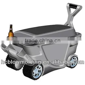 OEM Hollow Blow Molding Kids Custom Plastic HDPE 3wheels Wagons for Sale thumbnail-4