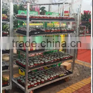 Greenhouse and Garden Mobile Flower Shelf Rack thumbnail-1