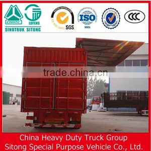 Sino Truck Stainless Steel Box Semi Trailer for Online Shopping thumbnail-3