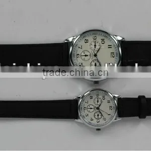 Sport Stylish Artificial Leather Reloj With Stitching Wristband thumbnail-1