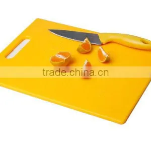 Lemon Yellow LFGB Non-slip Plastic Cutting Board thumbnail-2