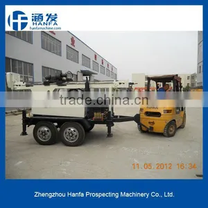 Quality Ensure!!trailer Type,for Industrial and Agricultural Water Conservancy Projects,HF150T Bore Well Drilling Machinery thumbnail-1