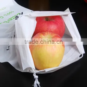 Whosale/distribute Biodegradable and Compostable Eco-friendly Corn Starch Drawstring Bag thumbnail-2