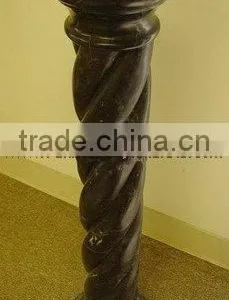 NATURAL JET BLACK MARBLE PEDESTALS thumbnail-5