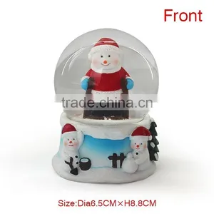 2016 Resin Musical Christmas Water Snow Globes thumbnail-6