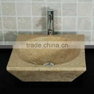 Kitchen Yellow Marble Sink thumbnail-1