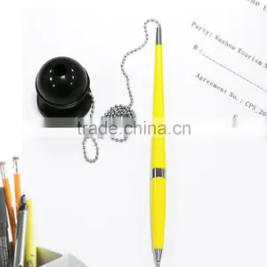 Wholesale Promotion Table Pen,plastic Desk Pen With Chain thumbnail-3