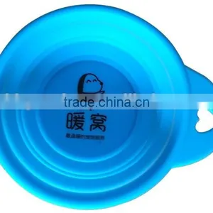 Wholesale Factory Pet's Gift Pure Silicone Dog Bowl With Custom Logo thumbnail-4