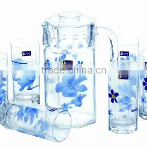 Wholesale 7 Pcs Glass Water Set Glassware thumbnail-1