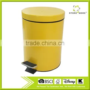 Creative Home Round Flat Top Step On Trash Can thumbnail-1
