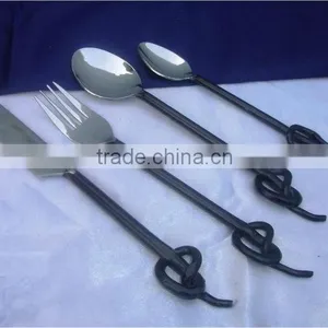 Twist Handle Cutlery Set ~ Spiral Handle Flatware Sets thumbnail-1