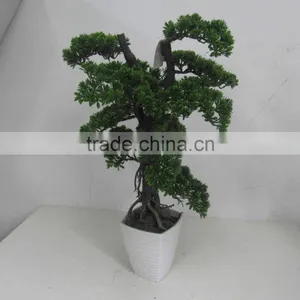 SJ041117 Ornamental Plastic Plants/topiary Frame Trees/decorative Bonsai Plants thumbnail-5