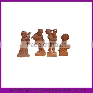 Outdoor Garden Cast Iron Rust Angel Statues thumbnail-1