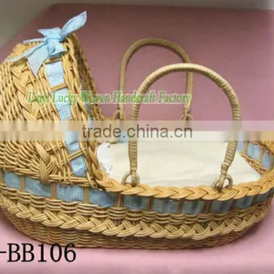 Willow Baby Basket & Eco-friendly Woven Products / Wicker Baby Bassinet thumbnail-4