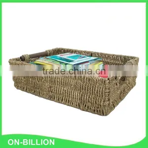 Set 4 Eco Friendly Household Sundries Storage Seagrass Weave Basket for Storage thumbnail-3