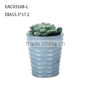 Big Lines Concrete Garden Ourdoor Balcony Flower Plant Pot thumbnail-1